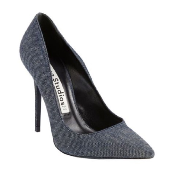 ACNE STUDIOS Denim Alivia Pumps - Picture 1 of 6